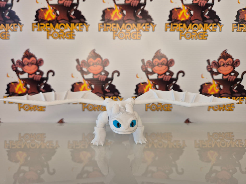 How to Train your Dragon inspired - Lightfury articulated figure