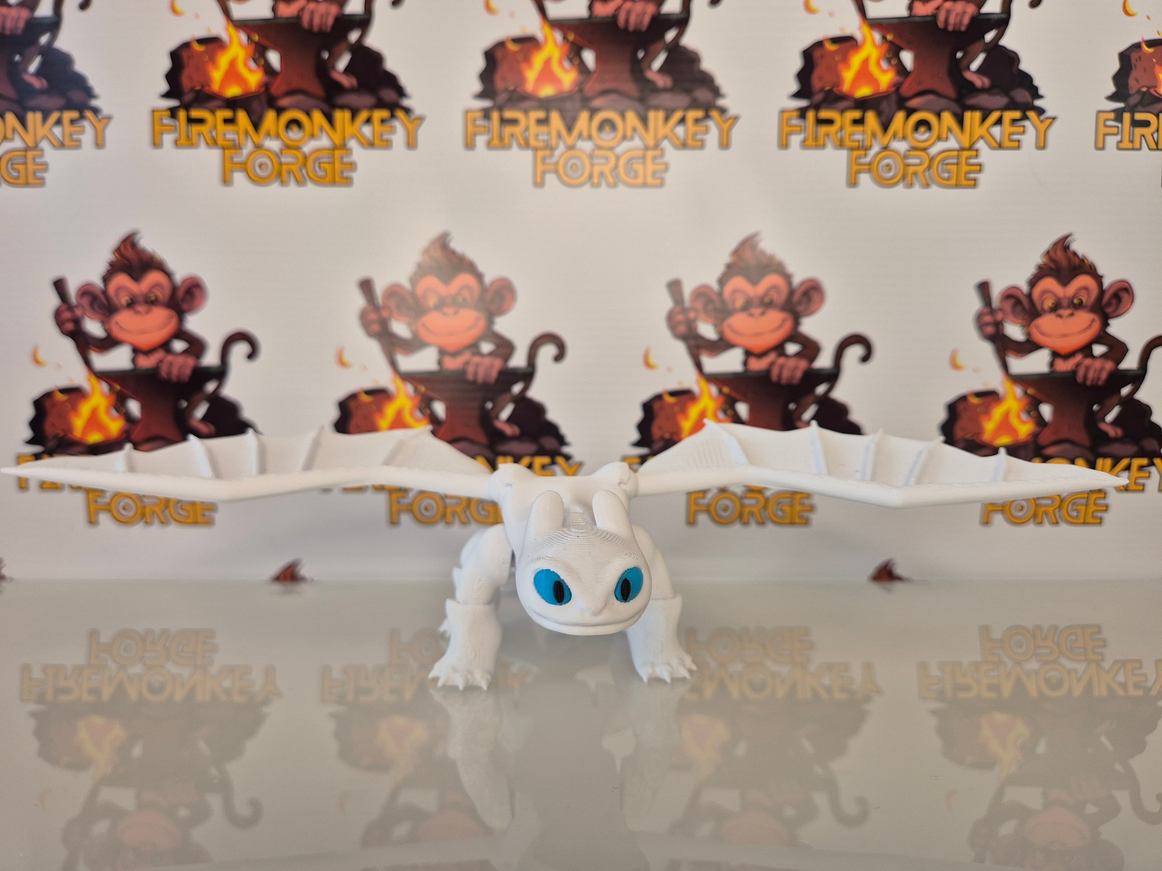 How to Train your Dragon inspired - Lightfury articulated figure