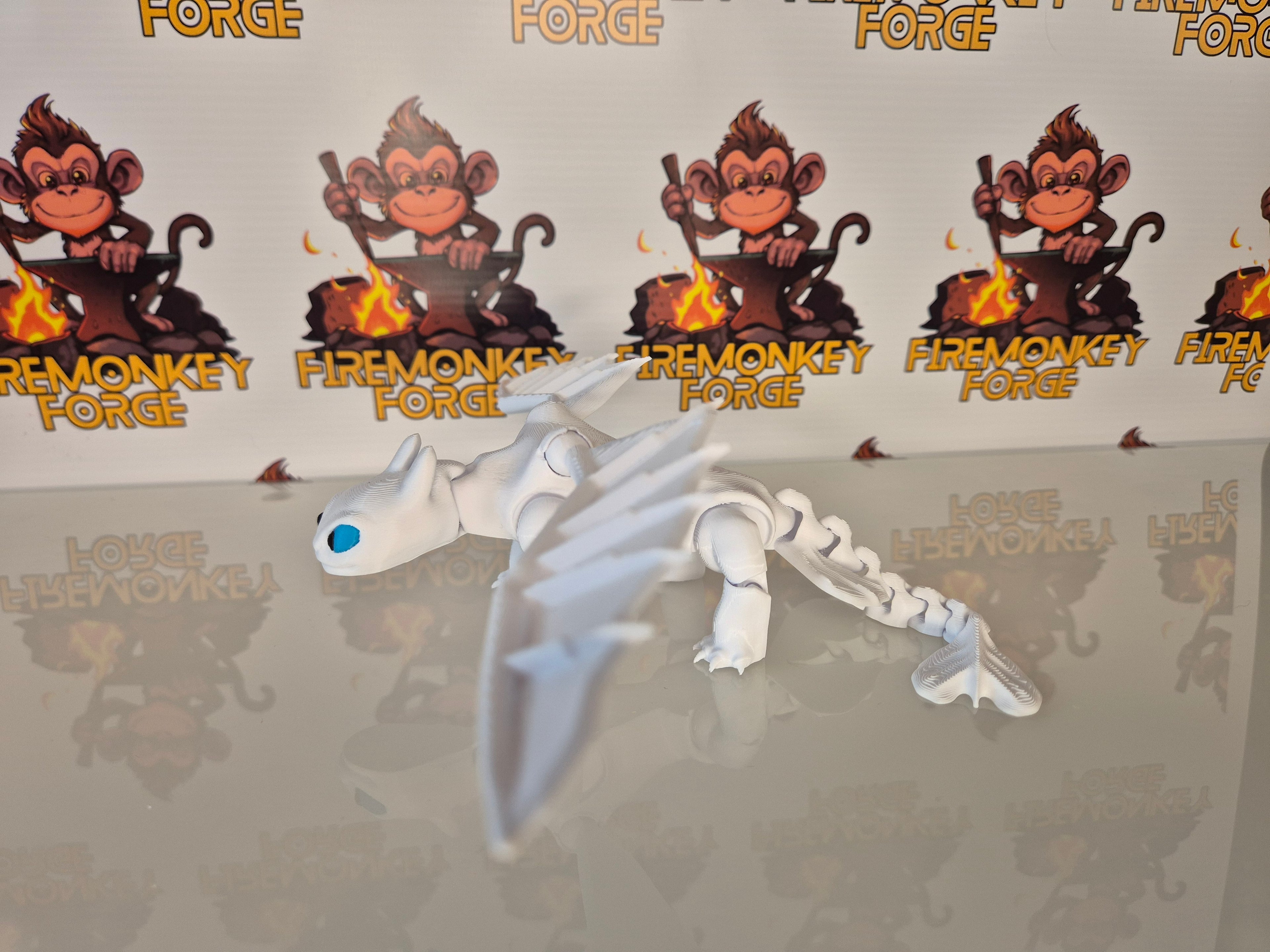 How to Train your Dragon inspired - Lightfury articulated figure