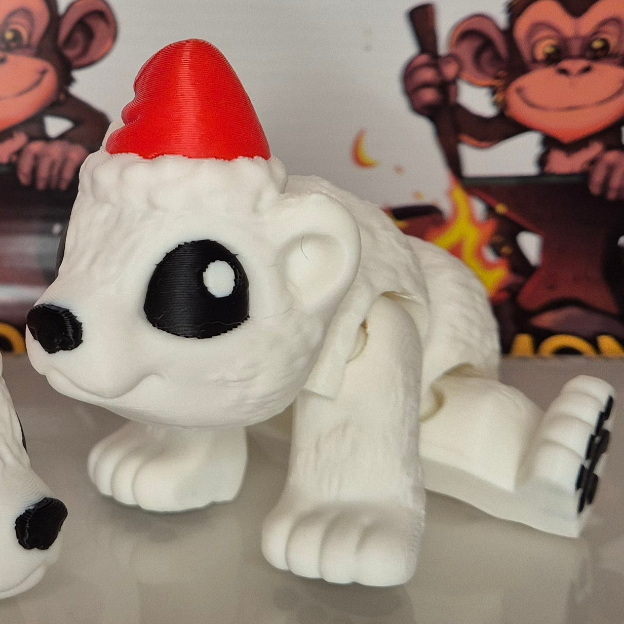 Bear Polar with Santa Hat