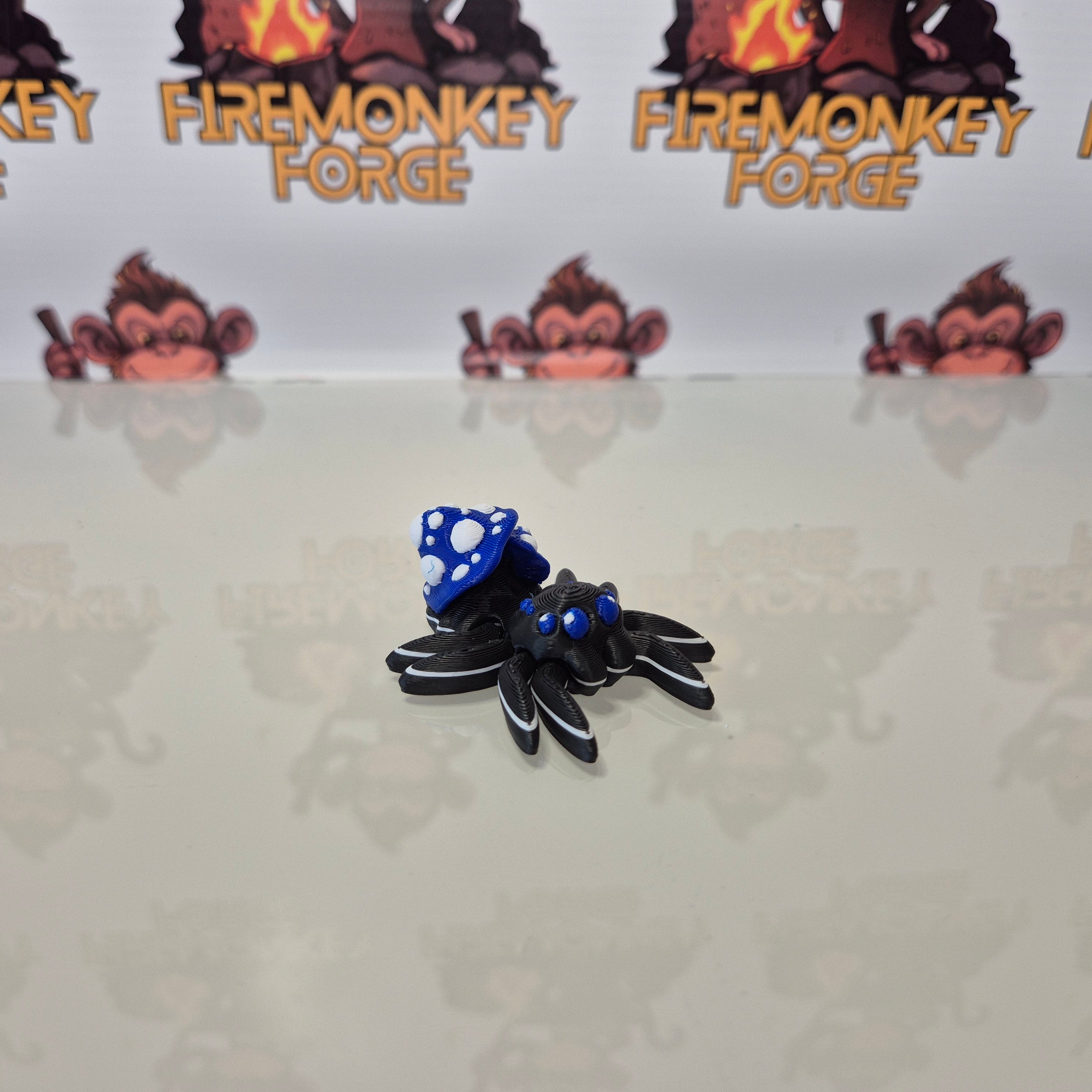 Mushroom Blue Spider