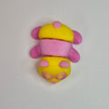Mini Panda Laying Pink/Yellow