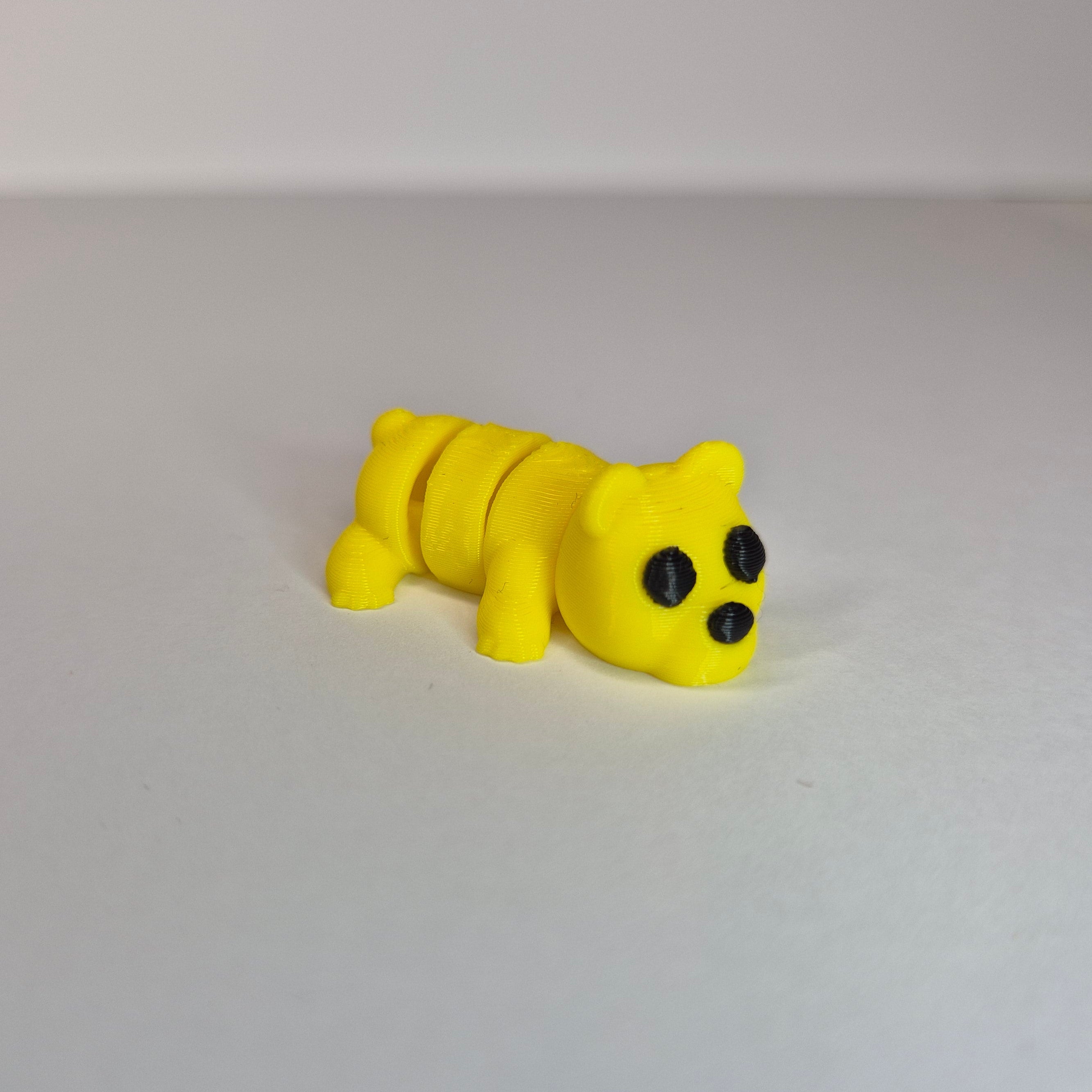 Mini Bear Laying Yellow